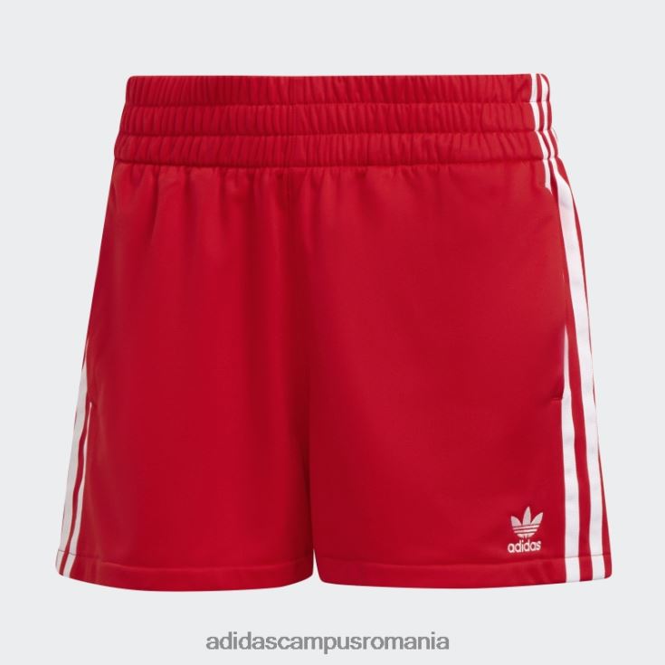 adidas campus romania Pantaloni scurți roșii cu 3 dungi femei roșu J266N210075