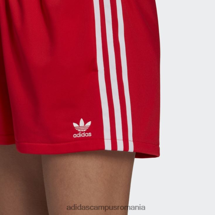adidas campus romania Pantaloni scurți roșii cu 3 dungi femei roșu J266N210075