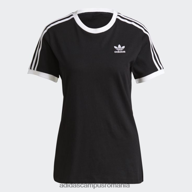 adidas campus romania Tricou adicolor black classics cu 3 dungi femei negru J266N23695