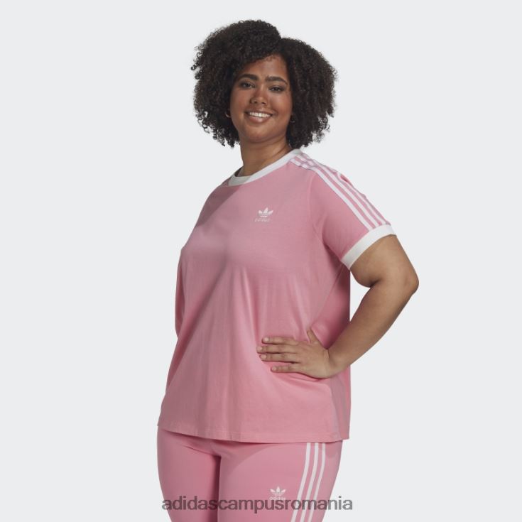 adidas campus romania Tricou adicolor clasics cu 3 dungi (mărime plus) roz adidas femei roz J266N29330