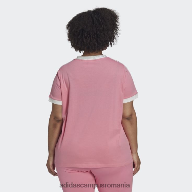 adidas campus romania Tricou adicolor clasics cu 3 dungi (mărime plus) roz adidas femei roz J266N29330
