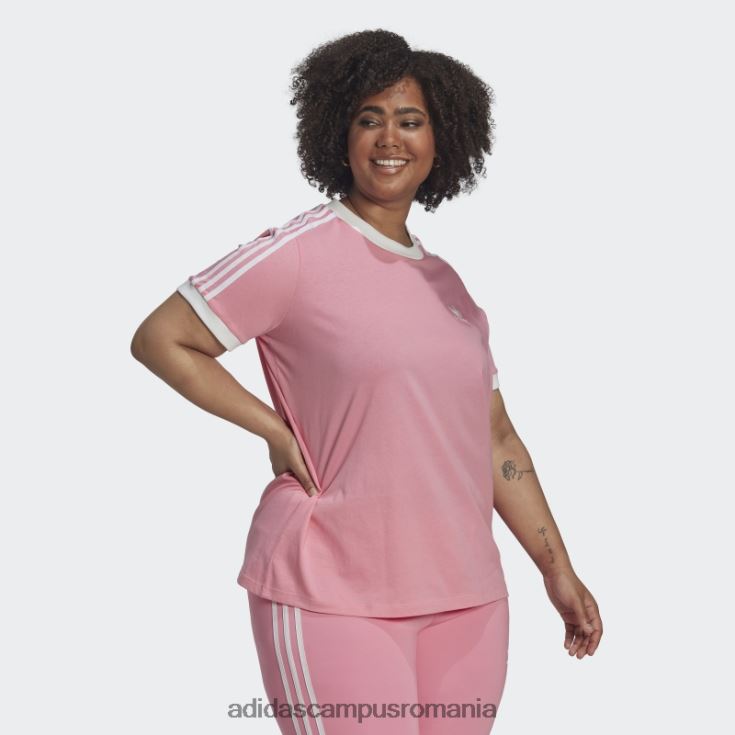 adidas campus romania Tricou adicolor clasics cu 3 dungi (mărime plus) roz adidas femei roz J266N29330