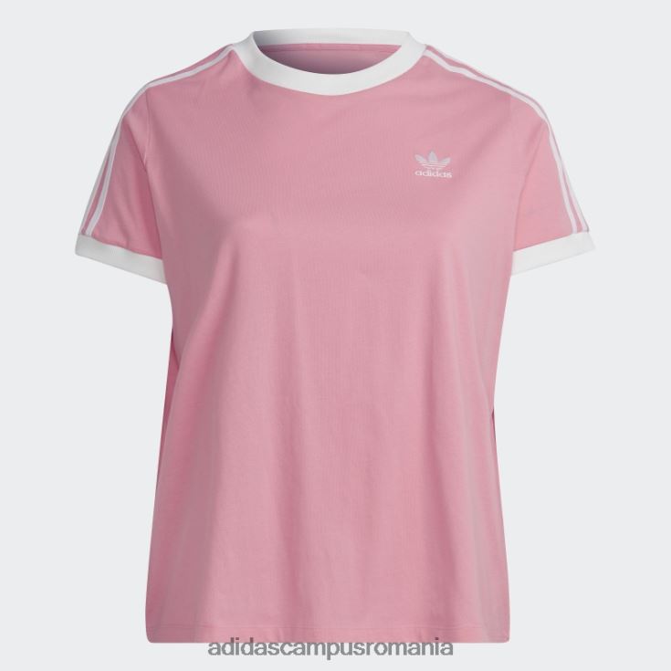 adidas campus romania Tricou adicolor clasics cu 3 dungi (mărime plus) roz adidas femei roz J266N29330