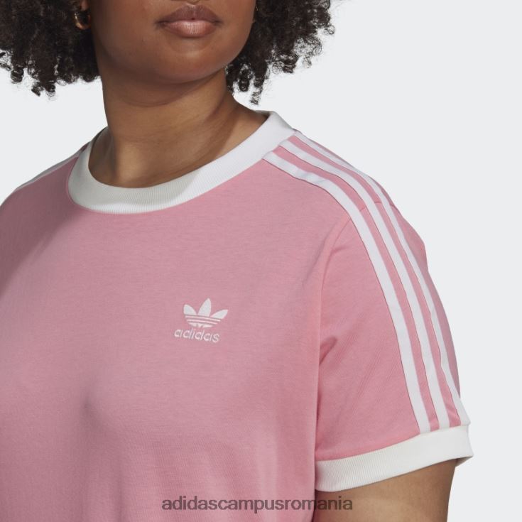 adidas campus romania Tricou adicolor clasics cu 3 dungi (mărime plus) roz adidas femei roz J266N29330