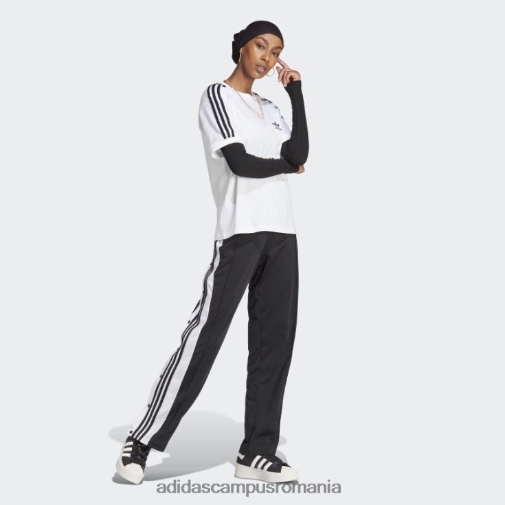 adidas campus romania Tricou adicolor classics cu 3 dungi alb femei alb J266N22336