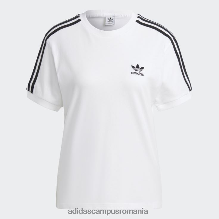adidas campus romania Tricou adicolor classics cu 3 dungi alb femei alb J266N22336