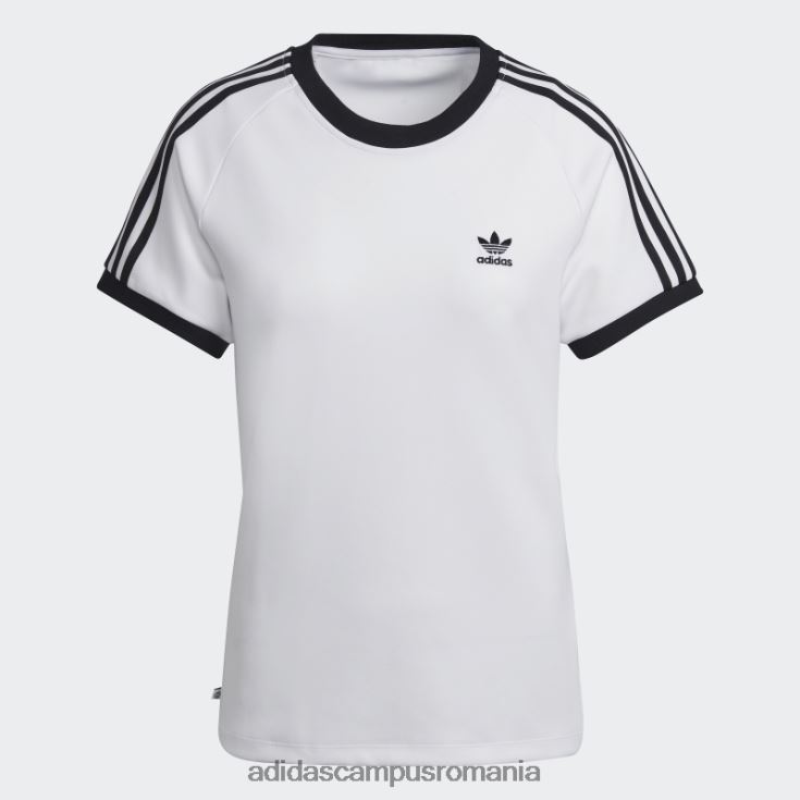 adidas campus romania Tricou adicolor classics slim cu 3 dungi alb femei alb J266N29482