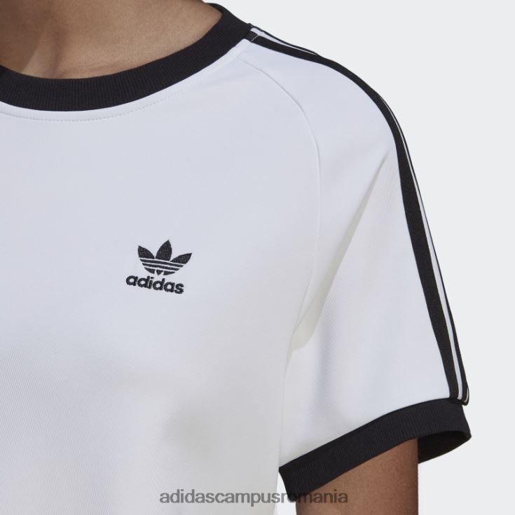 adidas campus romania Tricou adicolor classics slim cu 3 dungi alb femei alb J266N29482