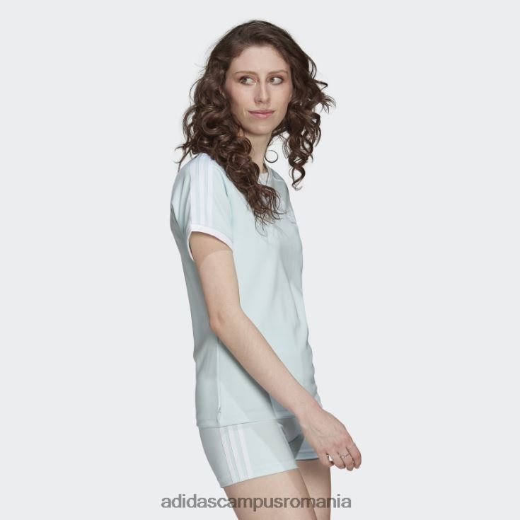 adidas campus romania Tricou adicolor classics slim cu 3 dungi albastru femei albastru J266N22876