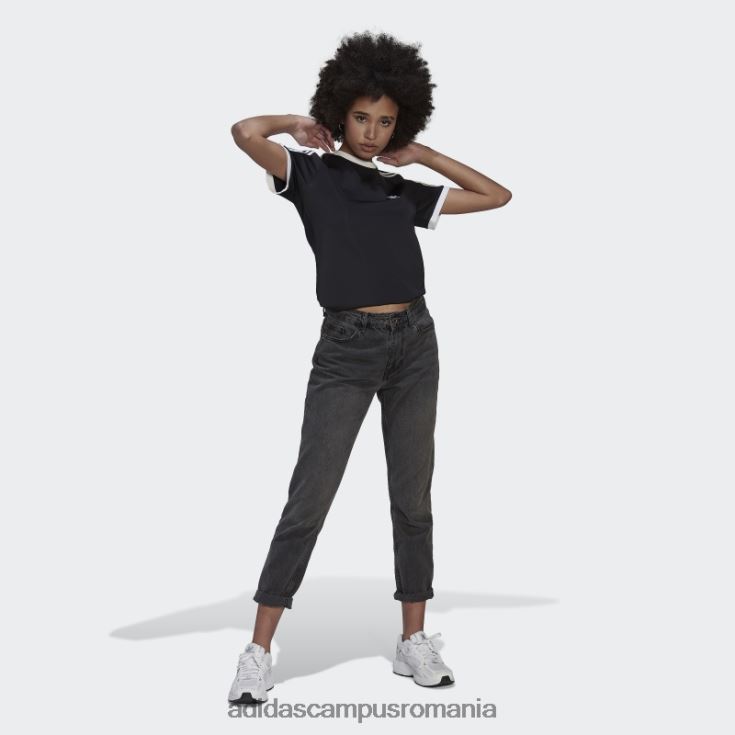 adidas campus romania Tricou negru adicolor classics slim cu 3 dungi femei negru J266N29967
