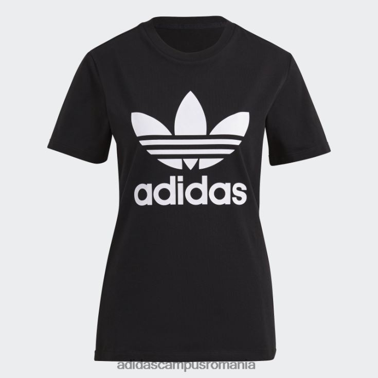 adidas campus romania Tricou trifoil negru adicolor classics adidas femei negru J266N22694
