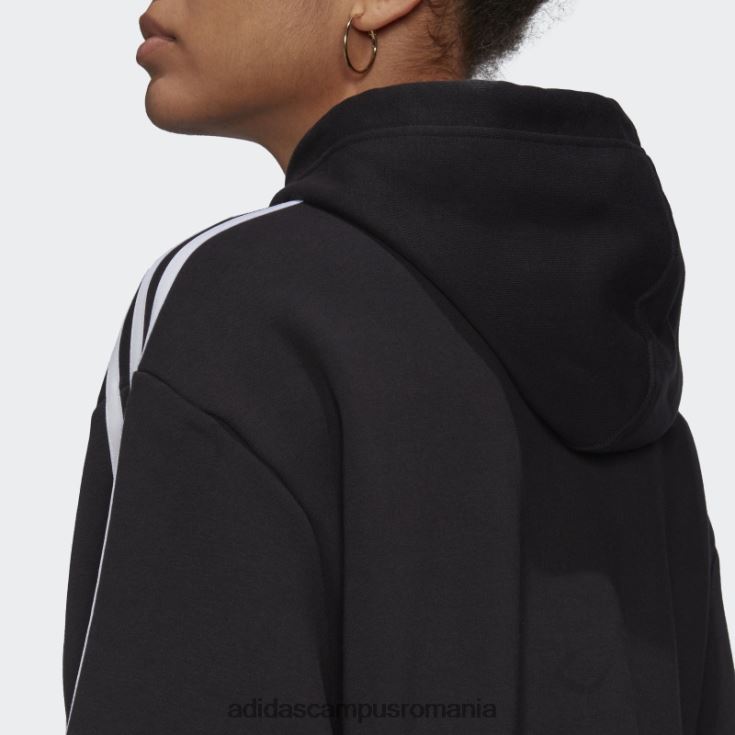 adidas campus romania adicolor black classics crop hoodie adidas femei negru J266N29111