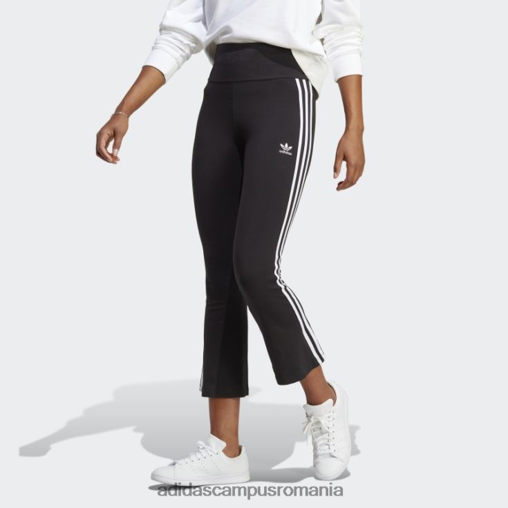 adidas campus romania adicolor classics 3-stripes 7/8 flare jambiere negru adidas femei negru J266N216428