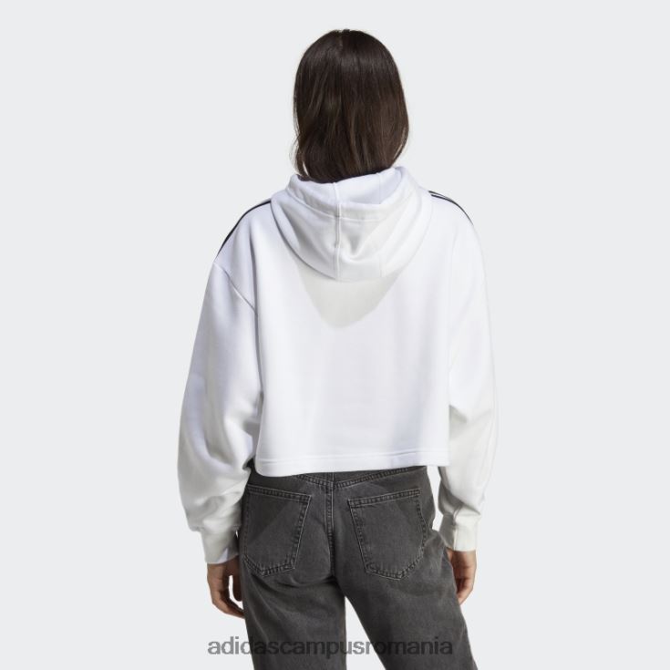 adidas campus romania adicolor classics crop hanorac alb femei alb J266N28978