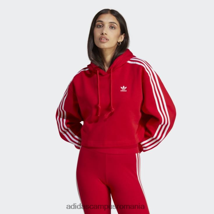 adidas campus romania adicolor classics crop hanorac stacojiu femei stacojiu J266N216915