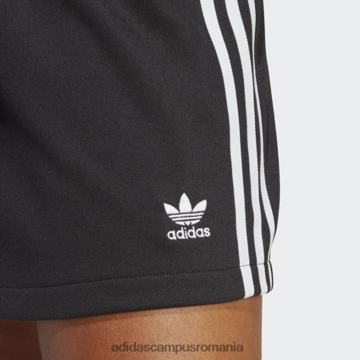 adidas campus romania adicolor classics fustă scurtă cu 3 dungi neagră femei negru J266N217186