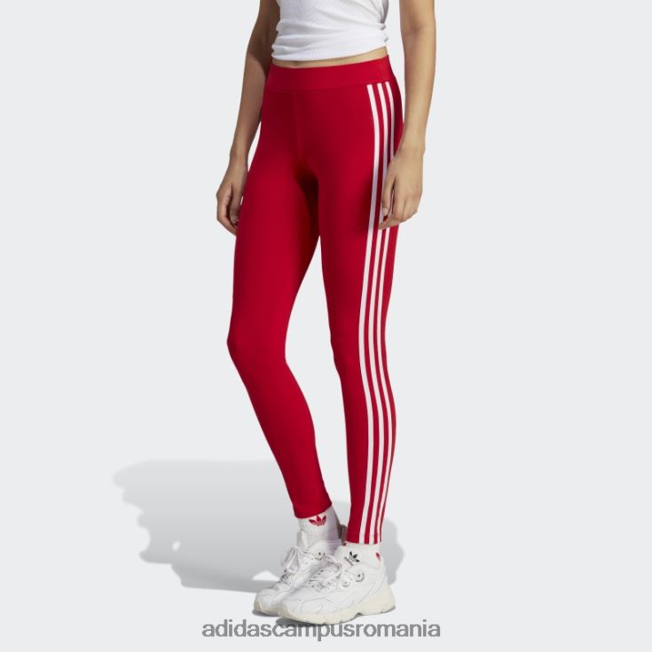 adidas campus romania adicolor classics jambiere 3 dungi stacojiu femei stacojiu J266N29746
