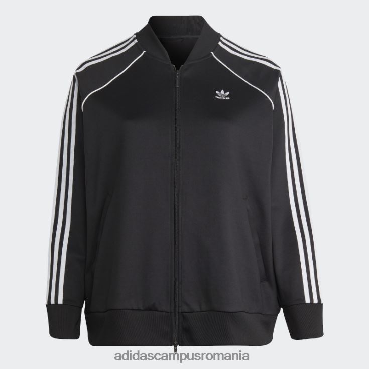 adidas campus romania adicolor classics sst track top (plus size) negru femei negru J266N217480