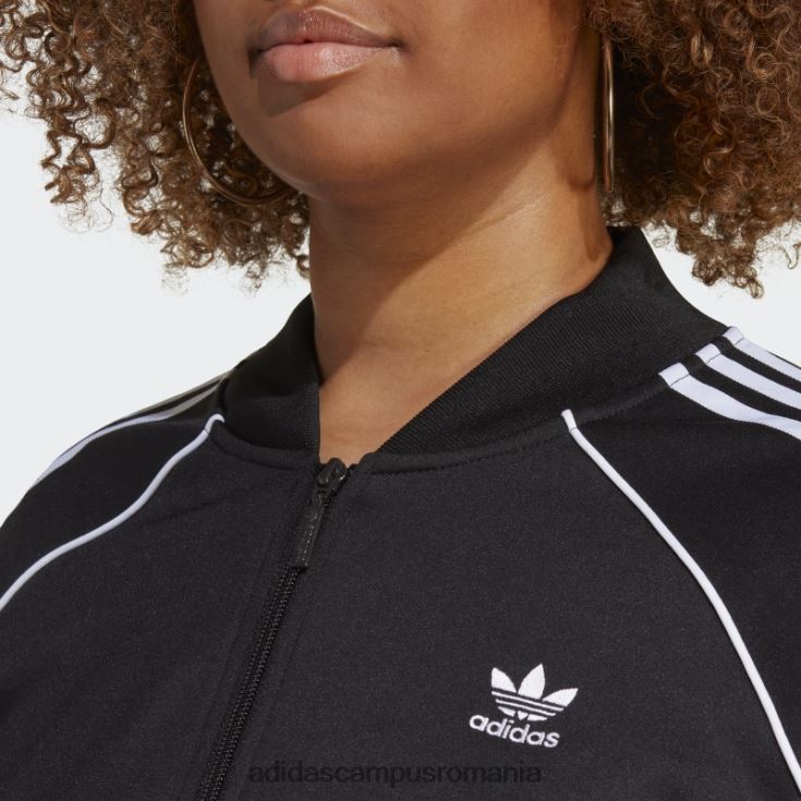 adidas campus romania adicolor classics sst track top (plus size) negru femei negru J266N217480