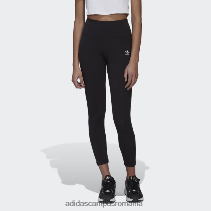 adidas campus romania adicolor essentials+ leggings cu nervuri lungime 7/8 negru adidas femei negru J266N210236