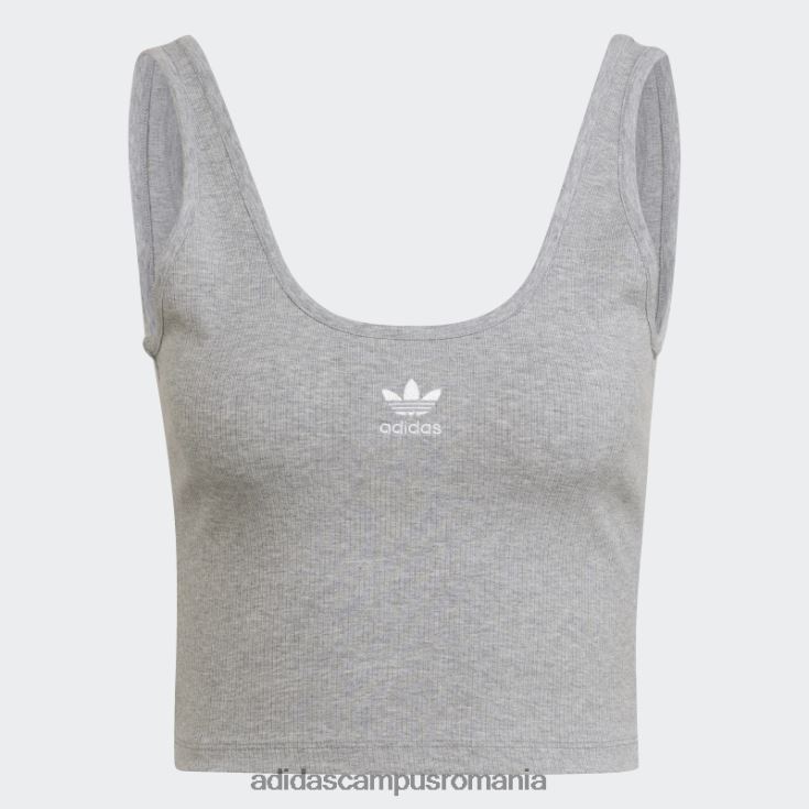 adidas campus romania adicolor essentials maiou cu nervuri gri mediu adidas femei gri mediu J266N210410