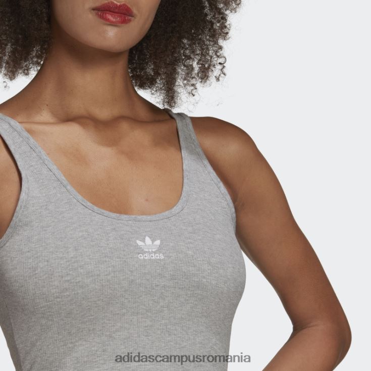 adidas campus romania adicolor essentials maiou cu nervuri gri mediu adidas femei gri mediu J266N210410