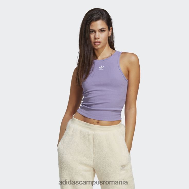 adidas campus romania adicolor essentials rib tank top lila femei liliac J266N29494