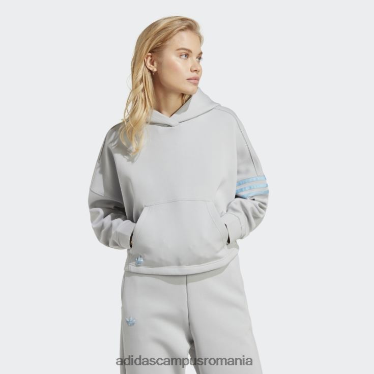 adidas campus romania adicolor neuclassics hoodie onix femei onix J266N216567