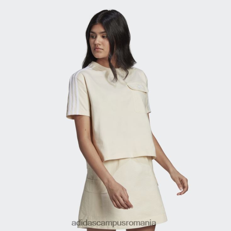 adidas campus romania alb adicolor classics popelin spate tricou largi adidas femei alb J266N22757