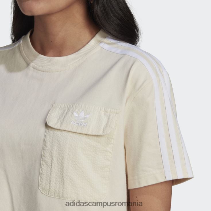adidas campus romania alb adicolor classics popelin spate tricou largi adidas femei alb J266N22757