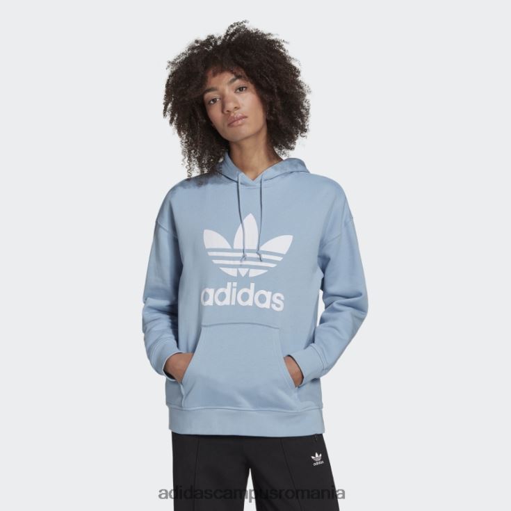 adidas campus romania ambiental sky adicolor trefoil hoodie fashion femei cerul ambiental J266N210480
