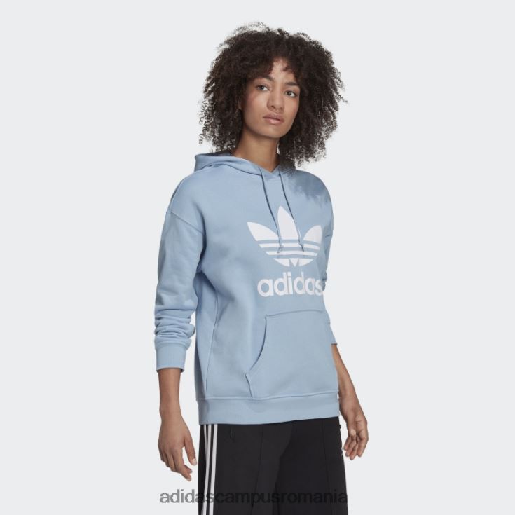 adidas campus romania ambiental sky adicolor trefoil hoodie fashion femei cerul ambiental J266N210480