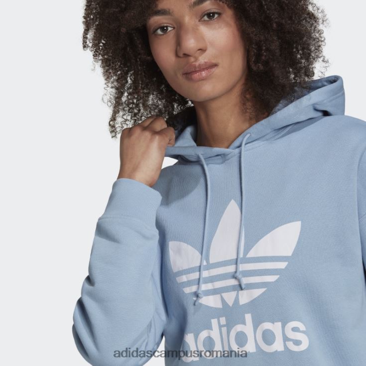 adidas campus romania ambiental sky adicolor trefoil hoodie fashion femei cerul ambiental J266N210480