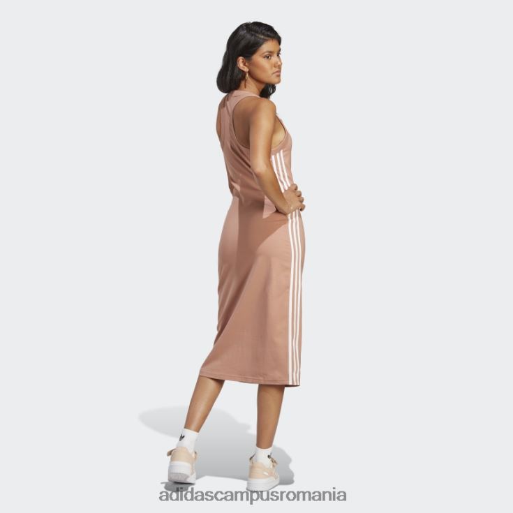 adidas campus romania argila adicolor classics rochie tanc lunga cu 3 dungi femei lut J266N29844