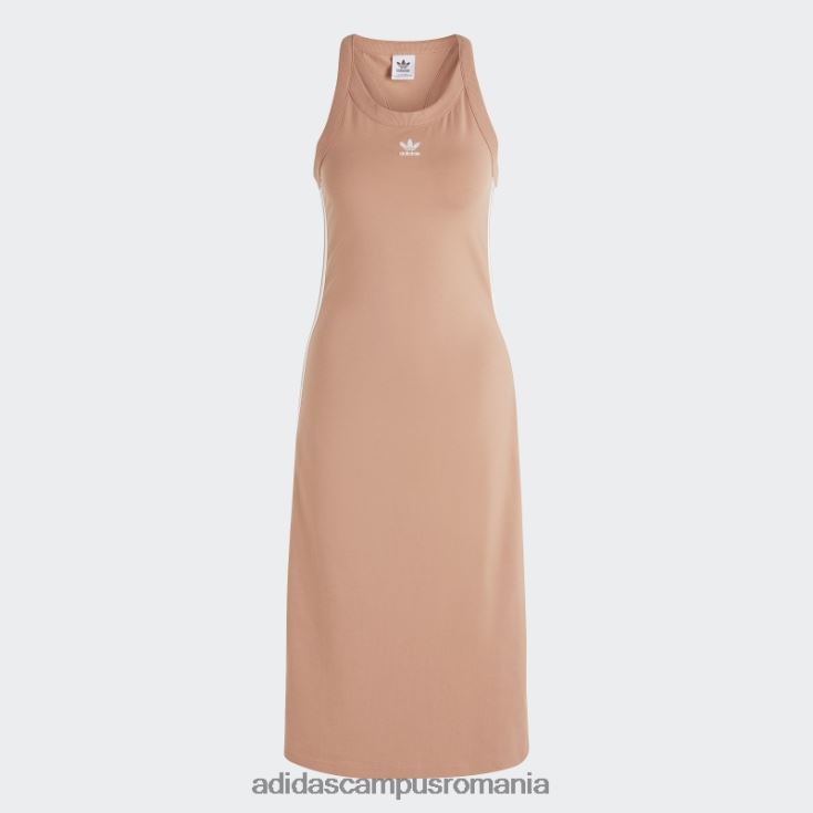 adidas campus romania argila adicolor classics rochie tanc lunga cu 3 dungi femei lut J266N29844