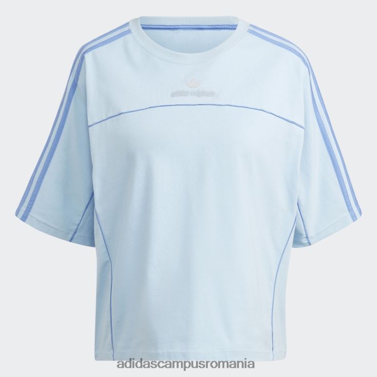 adidas campus romania arhiva cut line tee sky femei cer J266N29314