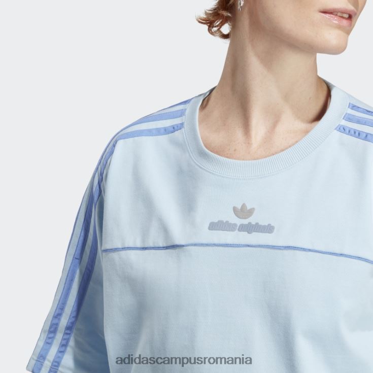 adidas campus romania arhiva cut line tee sky femei cer J266N29314