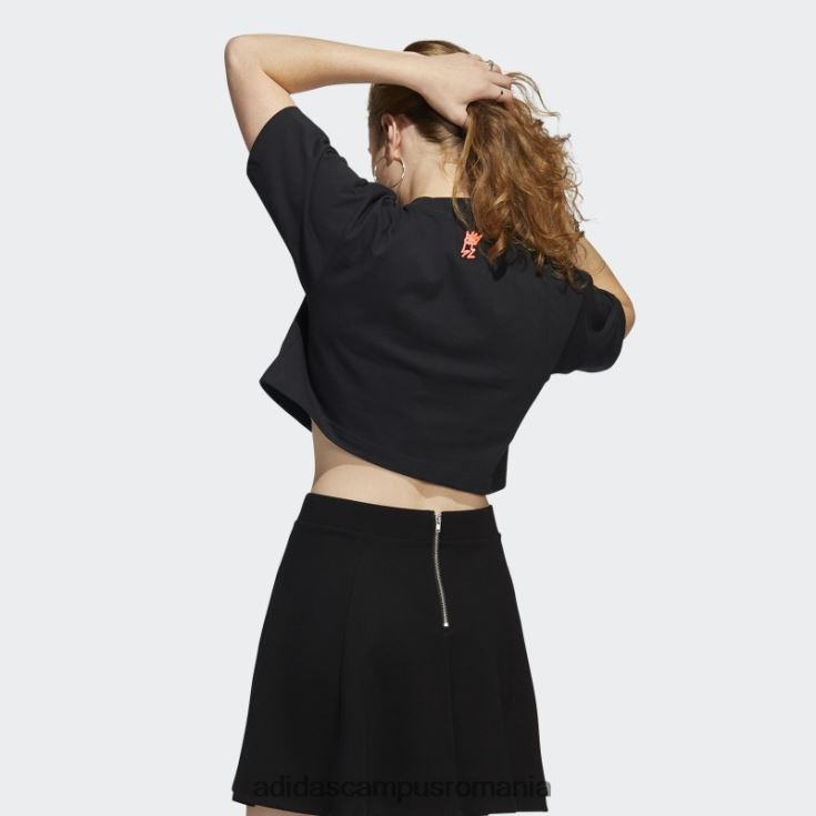 adidas campus romania black love unites crop trefoil tricou adidas femei negru/multicolor J266N217541