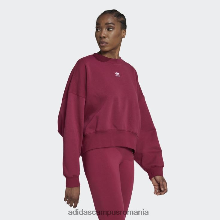adidas campus romania burgundy adicolor essentials fleece hanorac adidas femei Burgundia J266N210299