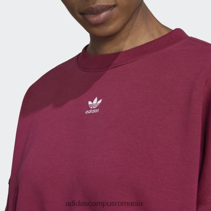 adidas campus romania burgundy adicolor essentials fleece hanorac adidas femei Burgundia J266N210299