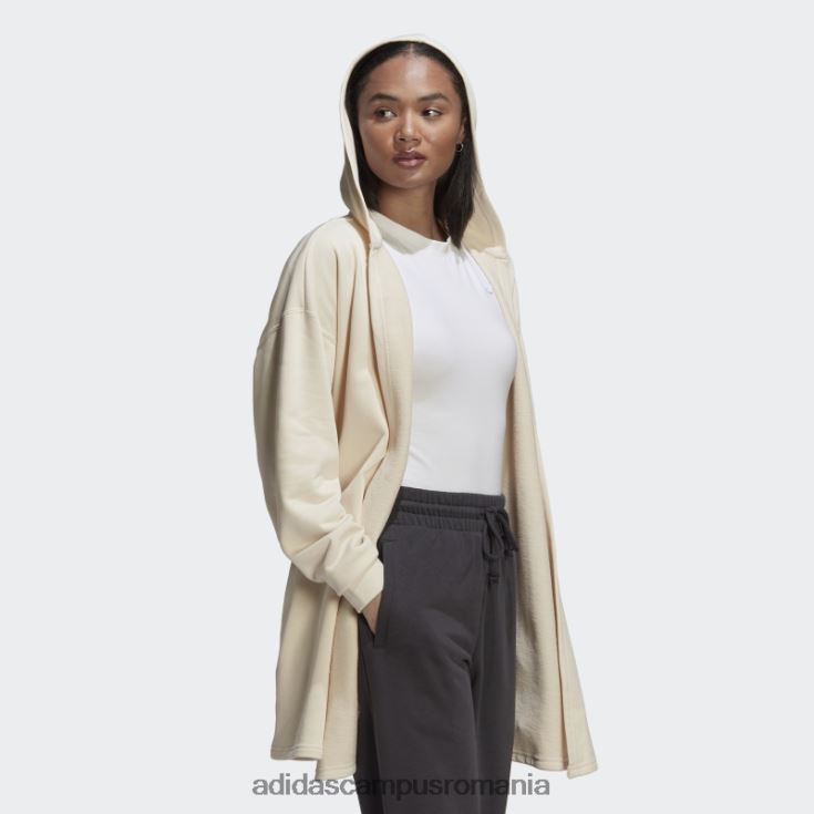 adidas campus romania cardigan alb cu glugă femei alb J266N210450