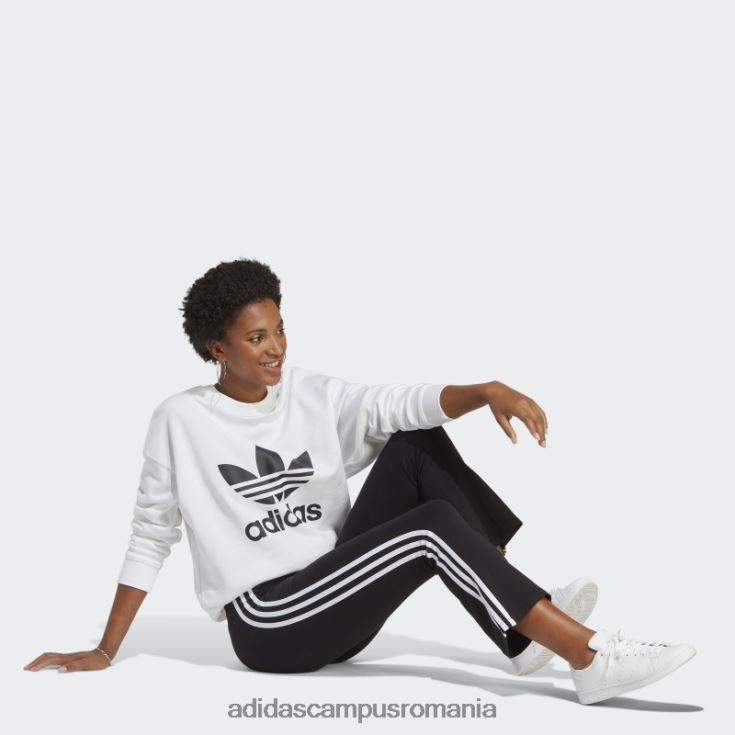 adidas campus romania colanți negri adicolor classics cu 3 dungi 7/8 evazați femei negru J266N29658