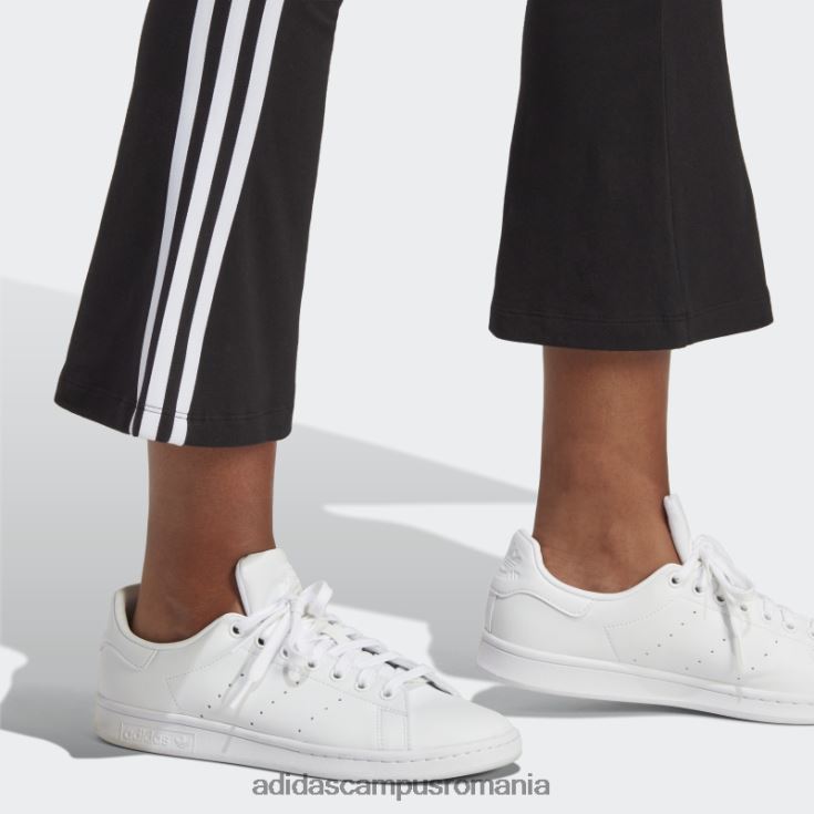 adidas campus romania colanți negri adicolor classics cu 3 dungi 7/8 evazați femei negru J266N29658