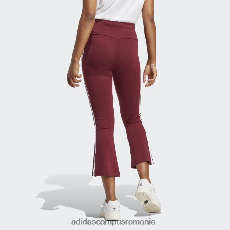 adidas campus romania colanți roșii adicolor clasici cu 3 dungi 7/8 evazați femei roșu J266N216552