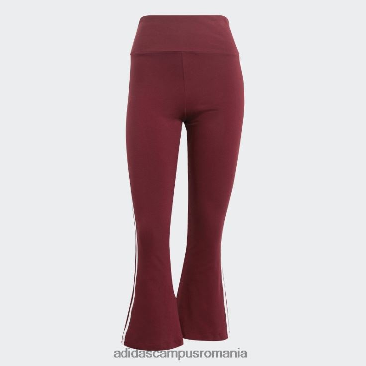 adidas campus romania colanți roșii adicolor clasici cu 3 dungi 7/8 evazați femei roșu J266N216552