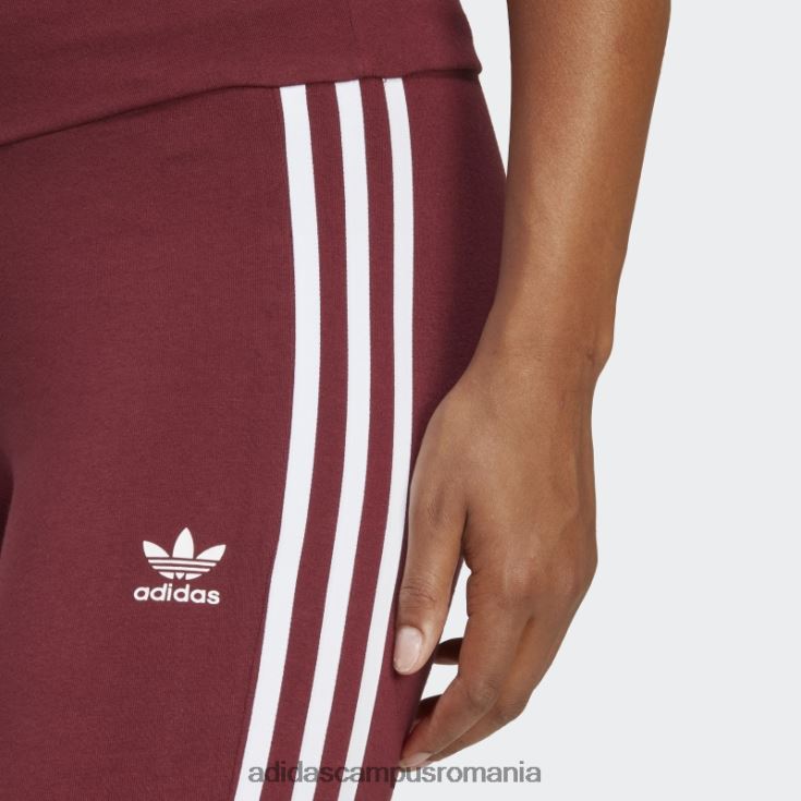 adidas campus romania colanți roșii adicolor clasici cu 3 dungi 7/8 evazați femei roșu J266N216552
