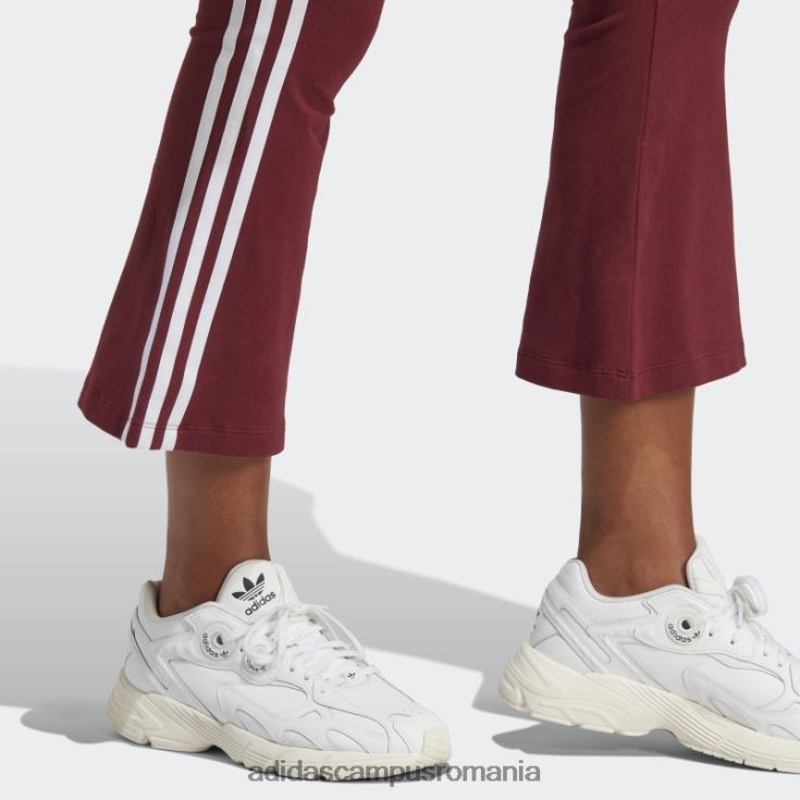 adidas campus romania colanți roșii adicolor clasici cu 3 dungi 7/8 evazați femei roșu J266N216552