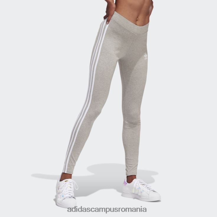 adidas campus romania colanti adicolor classics 3 dungi gri mediu femei gri mediu J266N28917
