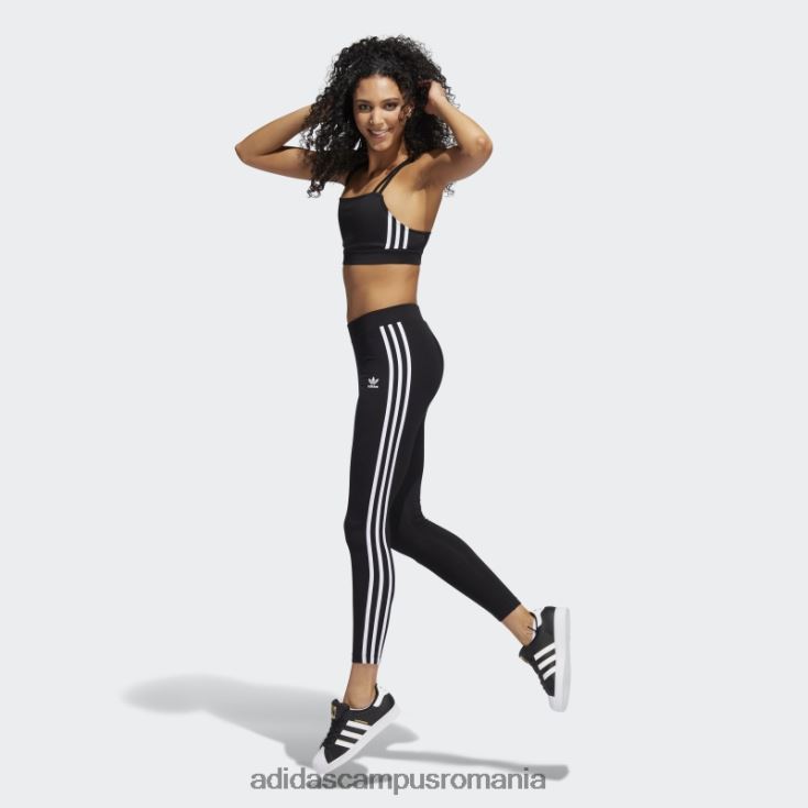 adidas campus romania colanti adicolor classics cu 3 dungi negri femei negru J266N22881