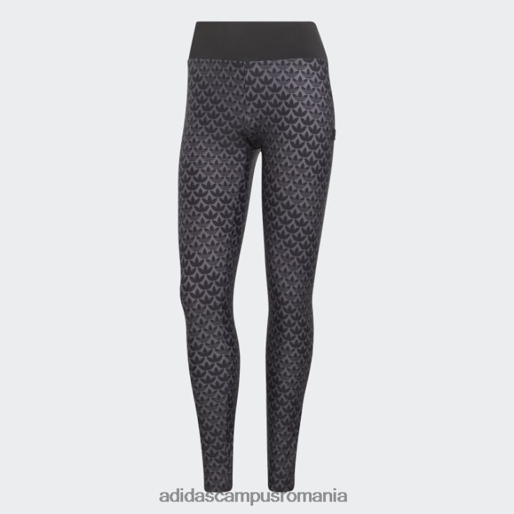 adidas campus romania colanti originals monogram fcw negri femei alb negru J266N216712